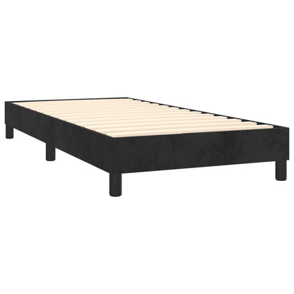 Box Spring Bed Frame Black Single Velvet (UK/IE/FI/NO only)