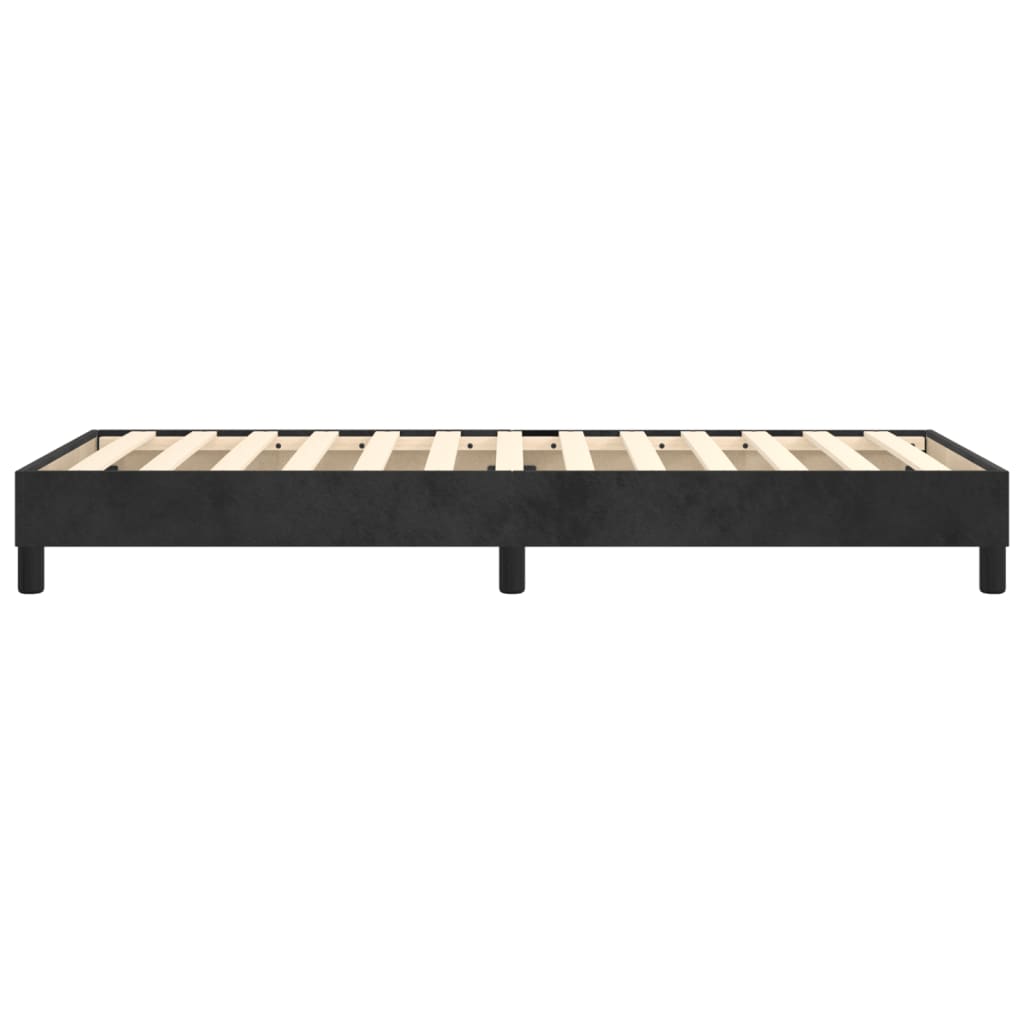 Box Spring Bed Frame Black Single Velvet (UK/IE/FI/NO only)