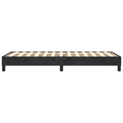 Box Spring Bed Frame Black Single Velvet (UK/IE/FI/NO only)