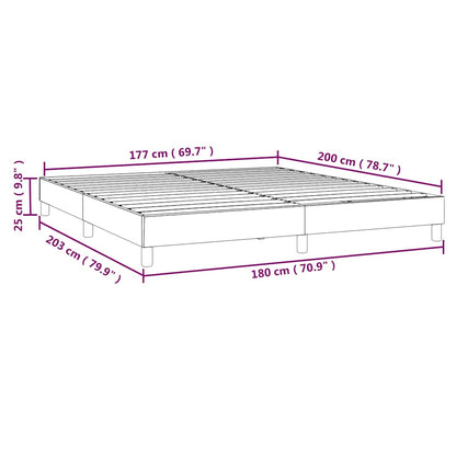 Box Spring Bed Frame Light Grey Super King Velvet