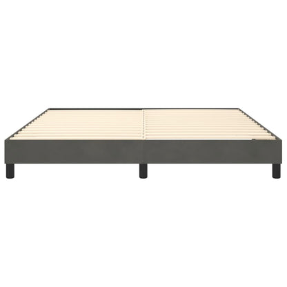 Box Spring Bed Frame Dark Grey Super King Velvet (UK/IE/FI/NO only)