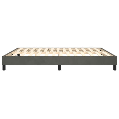 Box Spring Bed Frame Dark Grey Super King Velvet (UK/IE/FI/NO only)