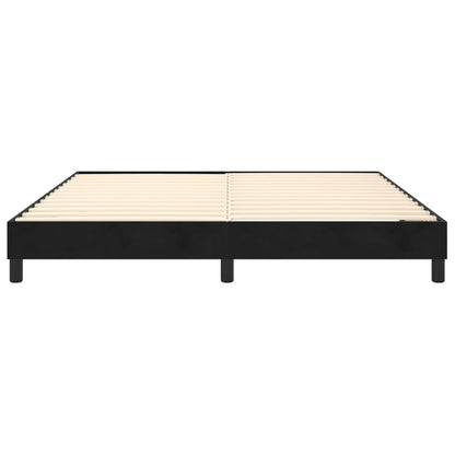 Box Spring Bed Frame Black Super King Velvet (UK/IE/FI/NO only)