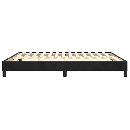 Box Spring Bed Frame Black Super King Velvet (UK/IE/FI/NO only)