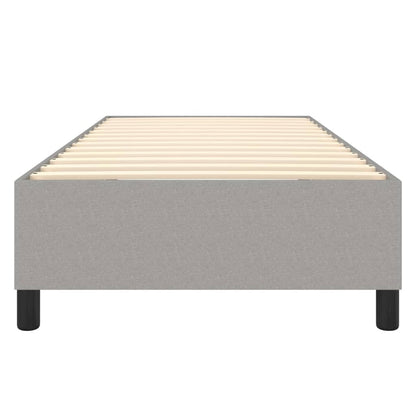 Box Spring Bed Frame Light Grey Single Fabric (UK/IE/FI/NO only)