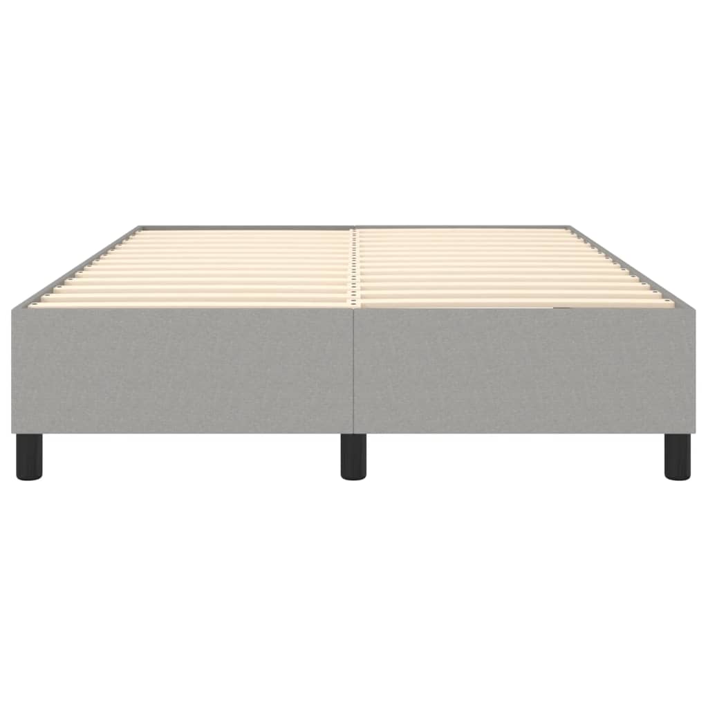 Box Spring Bed Frame Light Grey Double Fabric (UK/IE/FI/NO only)