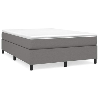 Box Spring Bed Frame Dark Grey Double Fabric (UK/IE/FI/NO only)