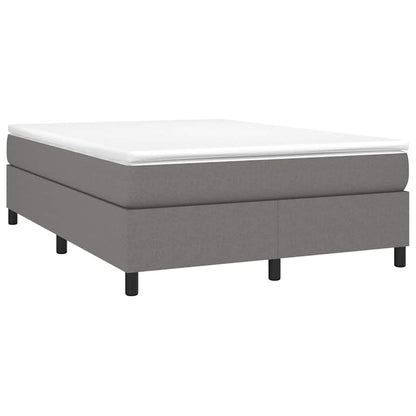 Box Spring Bed Frame Dark Grey Double Fabric (UK/IE/FI/NO only)