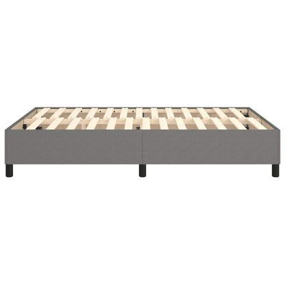 Box Spring Bed Frame Dark Grey Double Fabric (UK/IE/FI/NO only)
