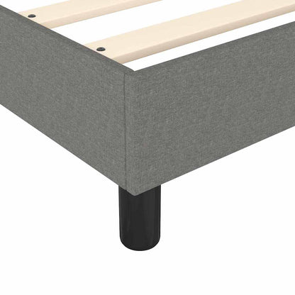 Box Spring Bed Frame Dark Grey Double Fabric (UK/IE/FI/NO only)