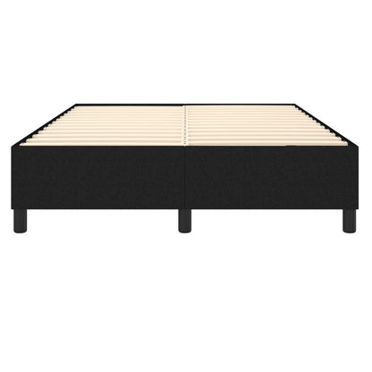 Box Spring Bed Frame Black Double Fabric (UK/IE/FI/NO only)