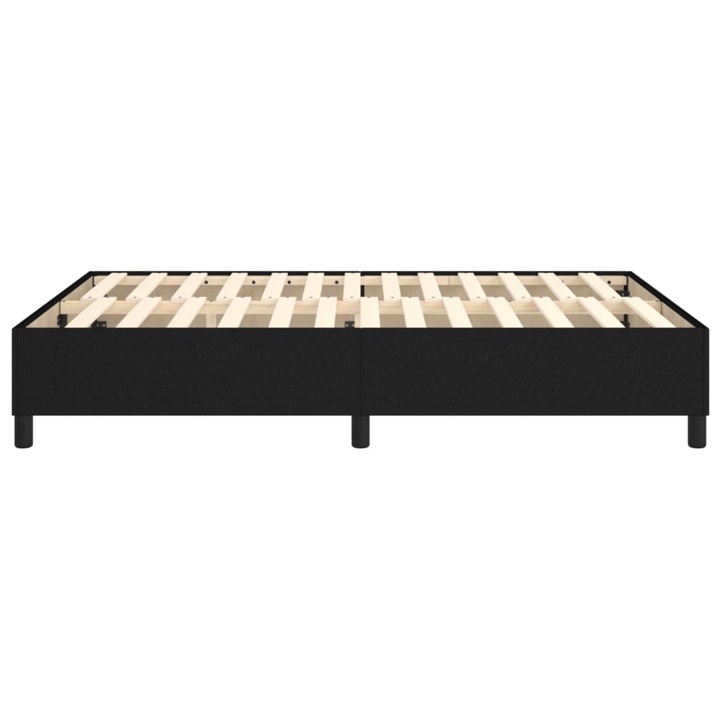 Box Spring Bed Frame Black Double Fabric (UK/IE/FI/NO only)