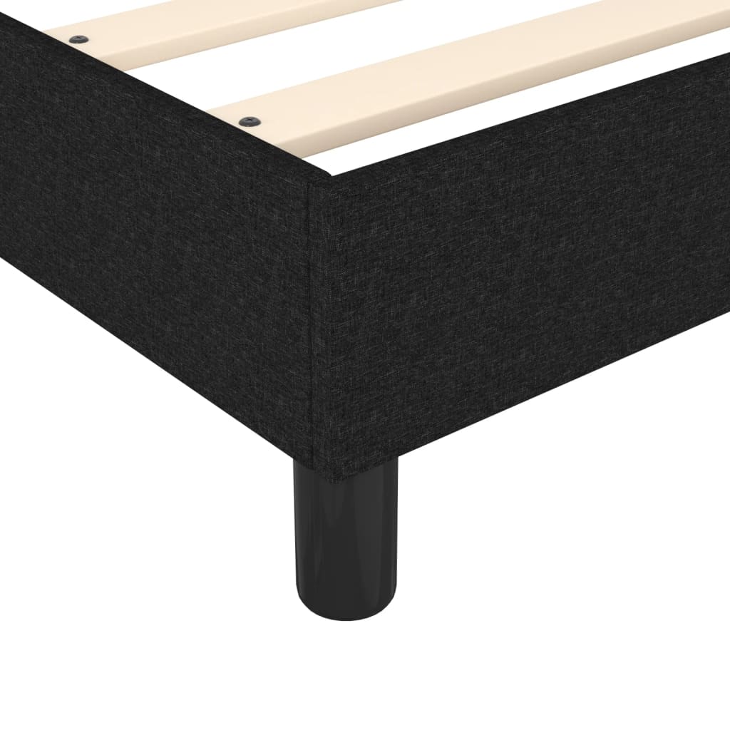 Box Spring Bed Frame Black Double Fabric (UK/IE/FI/NO only)
