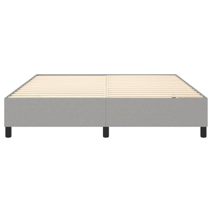 Box Spring Bed Frame Light Grey Super King Fabric (UK/IE/FI/NO only)