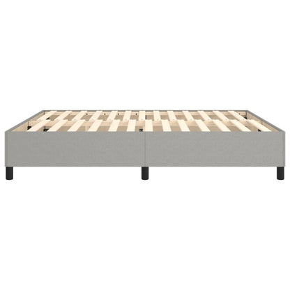 Box Spring Bed Frame Light Grey Super King Fabric (UK/IE/FI/NO only)
