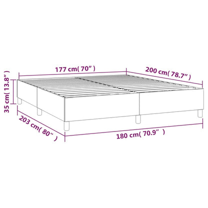 Box Spring Bed Frame Light Grey Super King Fabric (UK/IE/FI/NO only)