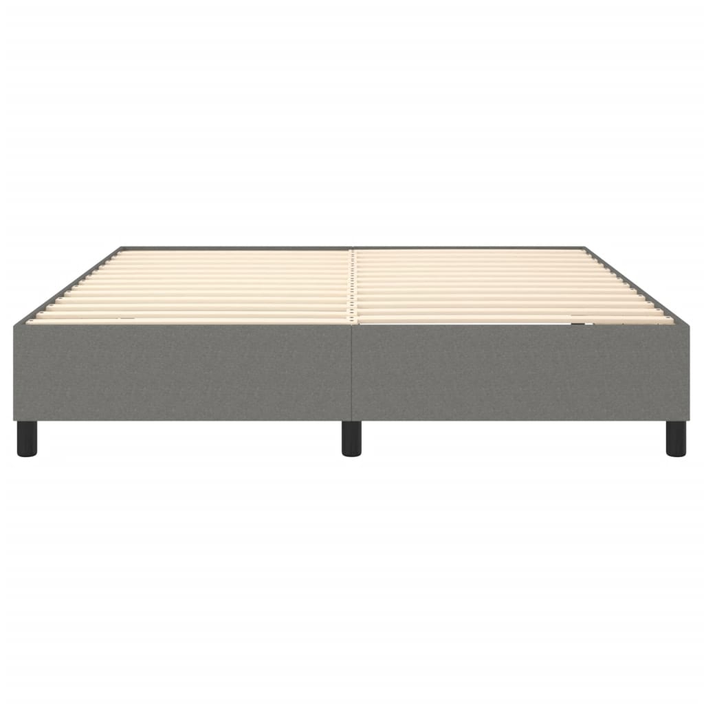 Box Spring Bed Frame Dark Grey Super King Fabric (UK/IE/FI/NO only)