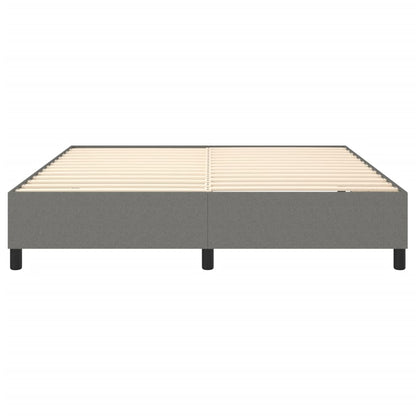 Box Spring Bed Frame Dark Grey Super King Fabric (UK/IE/FI/NO only)