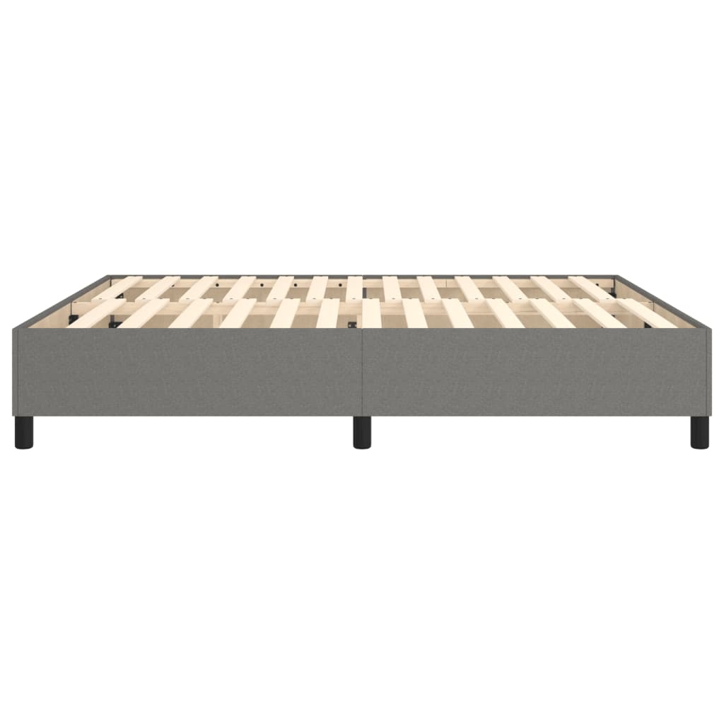 Box Spring Bed Frame Dark Grey Super King Fabric (UK/IE/FI/NO only)