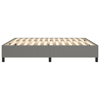 Box Spring Bed Frame Dark Grey Super King Fabric (UK/IE/FI/NO only)