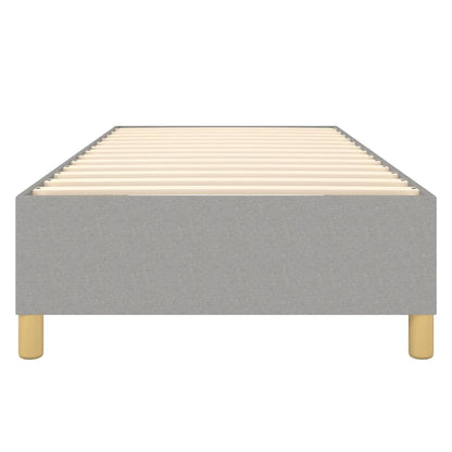 Box Spring Bed Frame Light Grey Single Fabric (UK/IE/FI/NO only)
