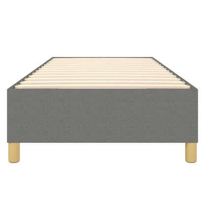 Box Spring Bed Frame Dark Grey Single Fabric (UK/IE/FI/NO only)