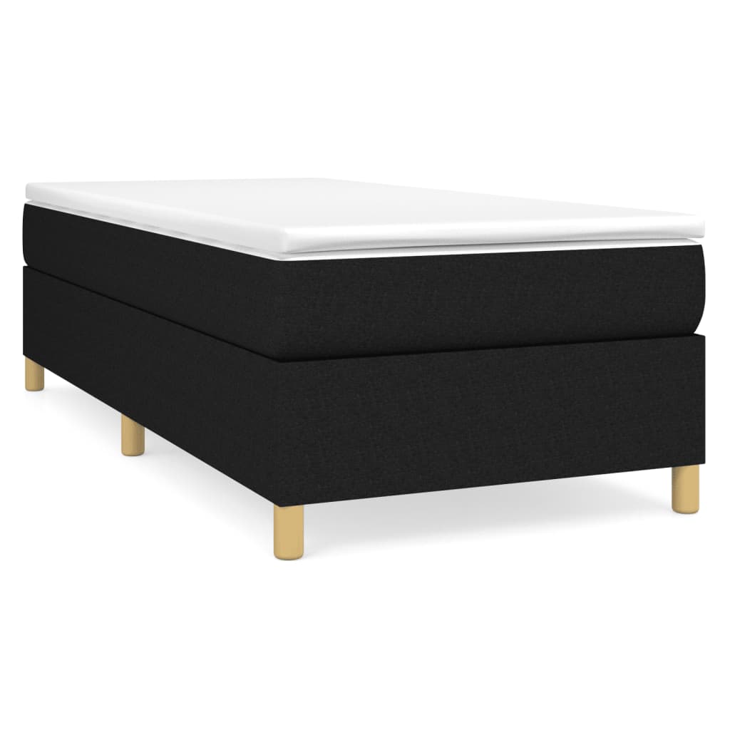 Box Spring Bed Frame Black Single Fabric (UK/IE/FI/NO only)