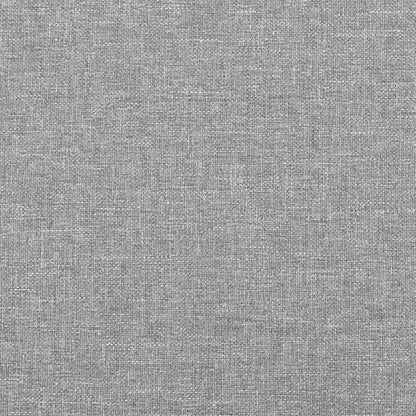 Box Spring Bed Frame Light Grey Double Fabric (UK/IE/FI/NO only)