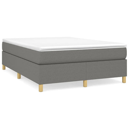 Box Spring Bed Frame Dark Grey Double Fabric (UK/IE/FI/NO only)