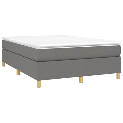 Box Spring Bed Frame Dark Grey Double Fabric (UK/IE/FI/NO only)