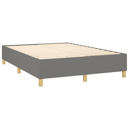 Box Spring Bed Frame Dark Grey Double Fabric (UK/IE/FI/NO only)