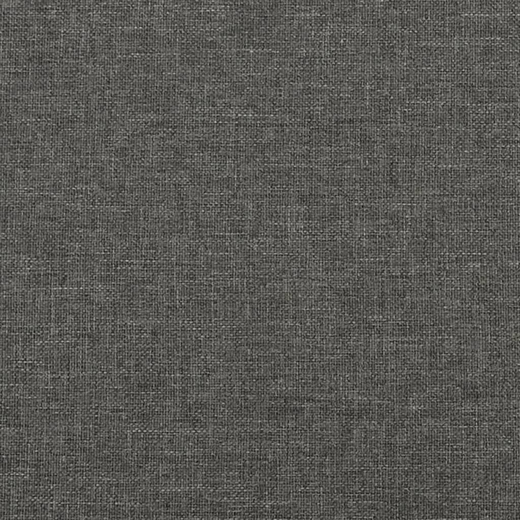 Box Spring Bed Frame Dark Grey Double Fabric (UK/IE/FI/NO only)