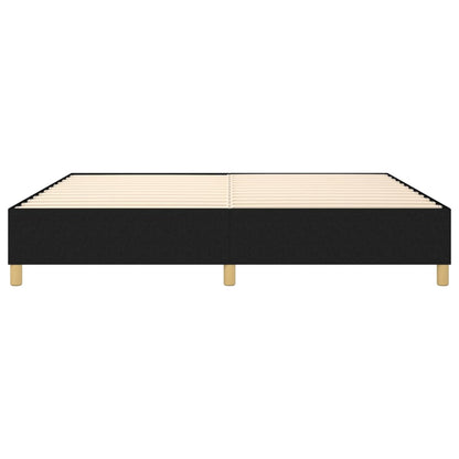 Box Spring Bed Frame Black Double Fabric (UK/IE/FI/NO only)