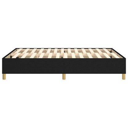 Box Spring Bed Frame Black Double Fabric (UK/IE/FI/NO only)