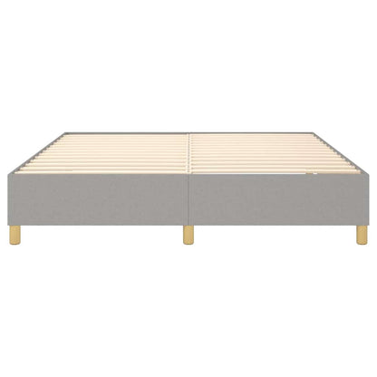 Box Spring Bed Frame Light Grey Super King Fabric (UK/IE/FI/NO only)