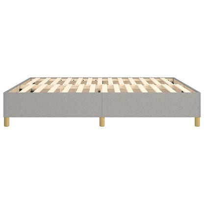 Box Spring Bed Frame Light Grey Super King Fabric (UK/IE/FI/NO only)