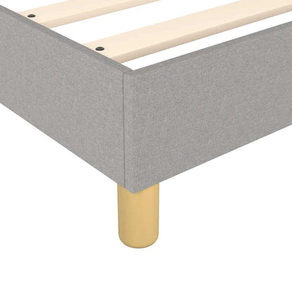 Box Spring Bed Frame Light Grey Super King Fabric (UK/IE/FI/NO only)
