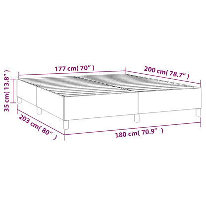 Box Spring Bed Frame Light Grey Super King Fabric (UK/IE/FI/NO only)