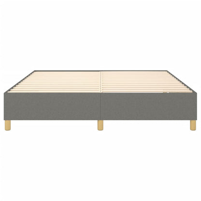 Box Spring Bed Frame Dark Grey Super King Fabric (UK/IE/FI/NO only)