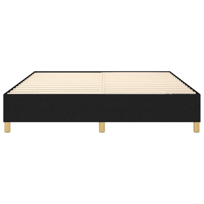 Box Spring Bed Frame Black Super King Fabric (UK/IE/FI/NO only)