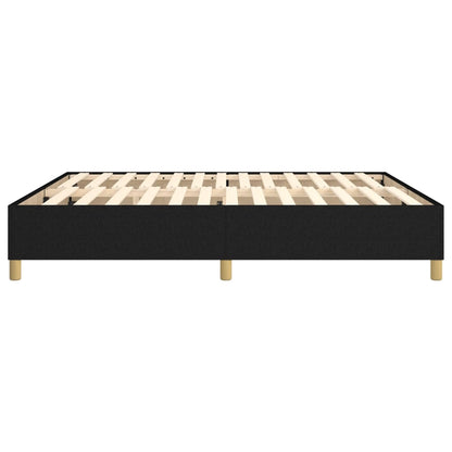 Box Spring Bed Frame Black Super King Fabric (UK/IE/FI/NO only)