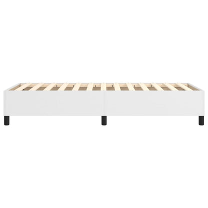 Box Spring Bed Frame White Single Faux Leather (UK/IE/FI/NO only)