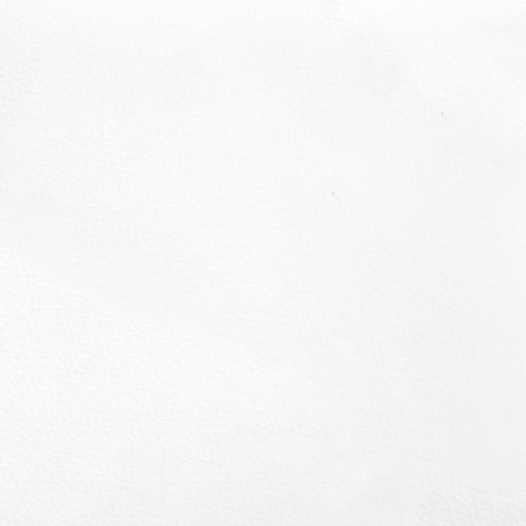 Box Spring Bed Frame White Single Faux Leather (UK/IE/FI/NO only)