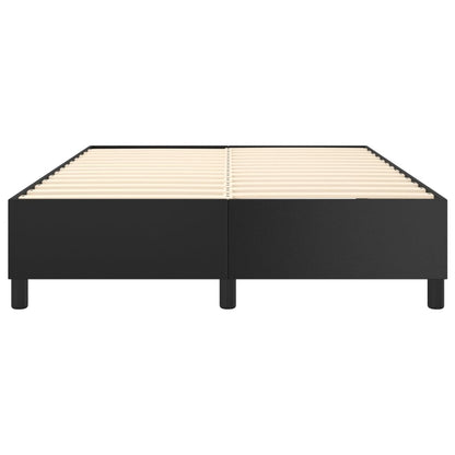 Box Spring Bed Frame Black Double Faux Leather (UK/IE/FI/NO only)