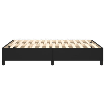 Box Spring Bed Frame Black Double Faux Leather (UK/IE/FI/NO only)