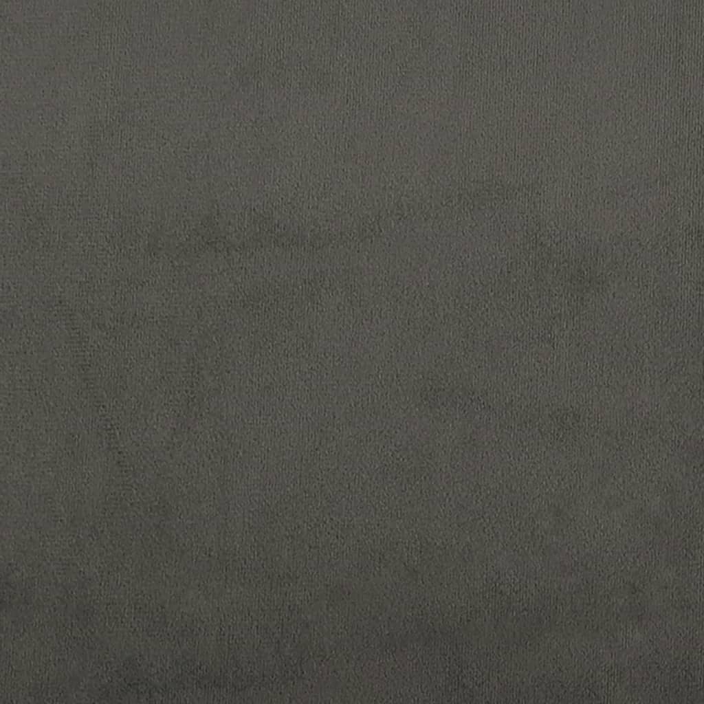 Box Spring Bed Frame Dark Grey Single Velvet (UK/IE/FI/NO only)