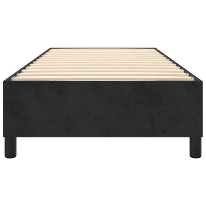 Box Spring Bed Frame Black Single Velvet (UK/IE/FI/NO only)