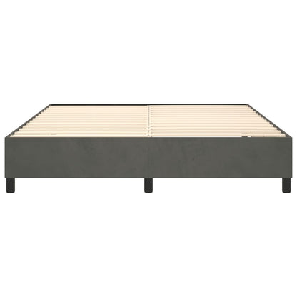 Box Spring Bed Frame Dark Grey Super King Velvet (UK/IE/FI/NO only)