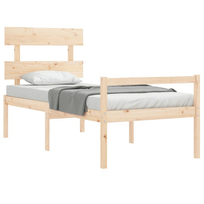 Senior Bed without Mattress Small Single Solid Wood