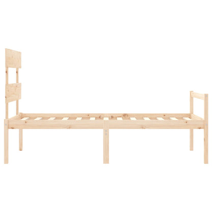 Senior Bed without Mattress Small Single Solid Wood